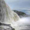 L’une des chutes de Canaïma qui se jette dans la lagune.